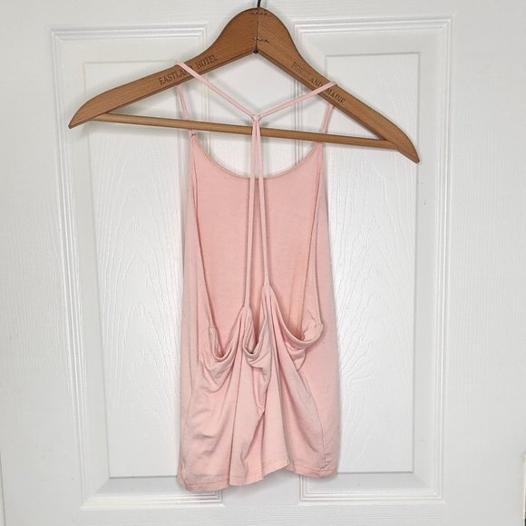 The Classic Pink Strappy Cropped Tank Top - Picture 2 of 3